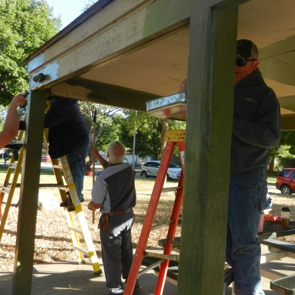 C & B Spencer painted some park shelter houses for the City of Spencer, IA.